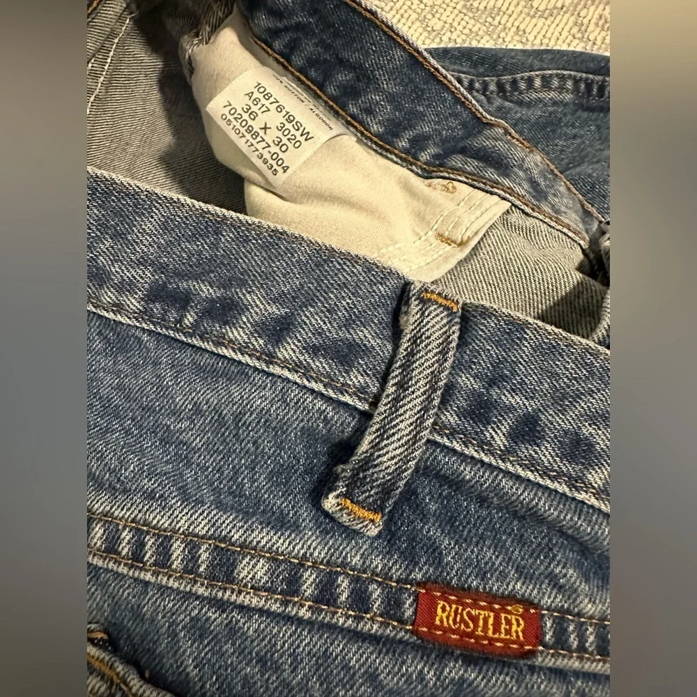 VINTAGE RUSTLER Men’s Blue Jeans Sz 36x30